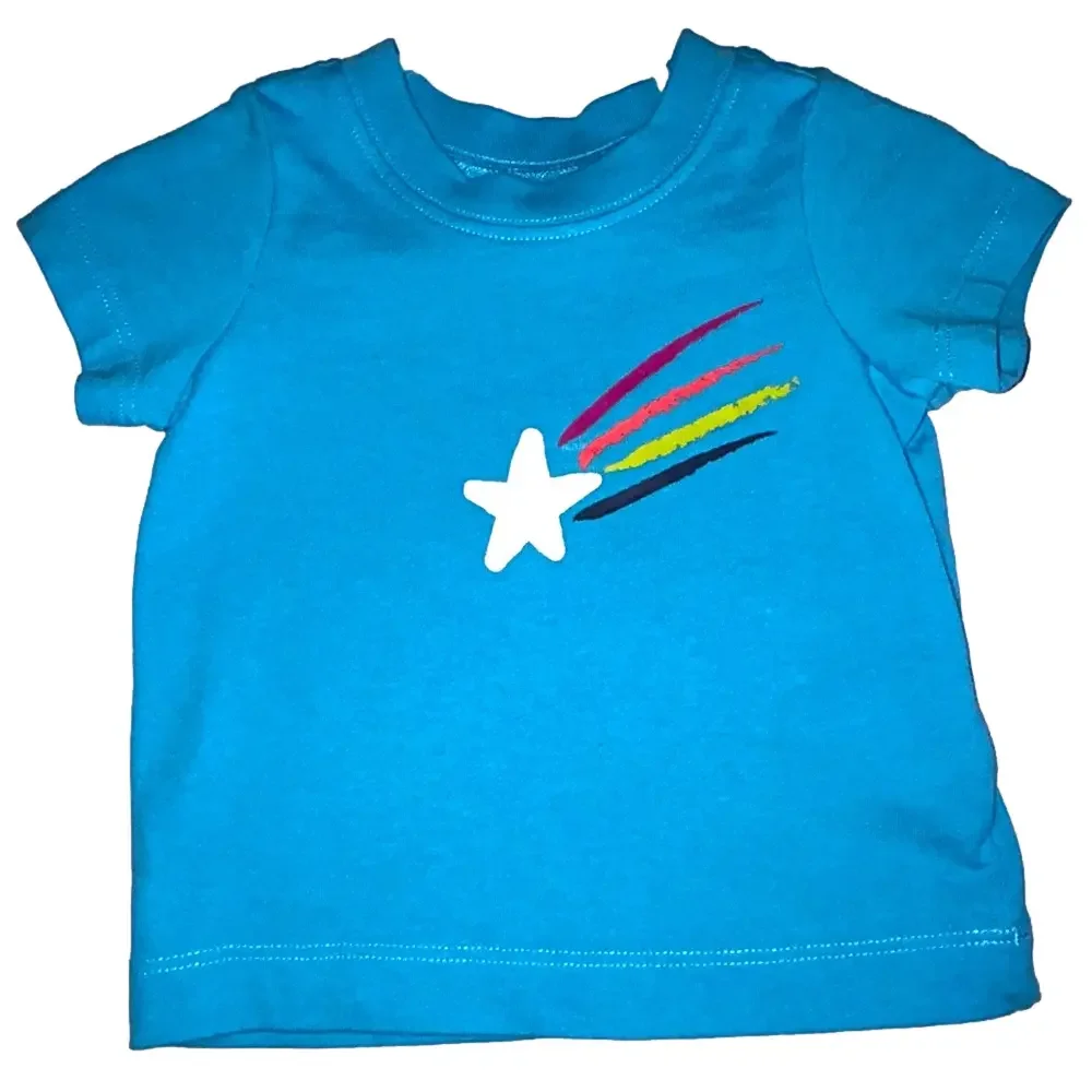 Hanna Anderson 100% organic cotton top Moon and Stars 3-6 months